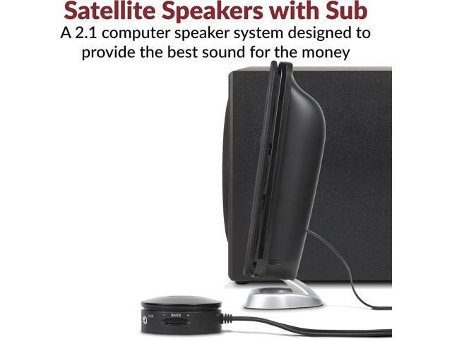 Cyber Acoustics CA-3908 2.1 Multimedia Speaker System with Subwoofer, 92 Watts Peak Power, Deep Bass, Perfect for Music, Movies, and Games on...