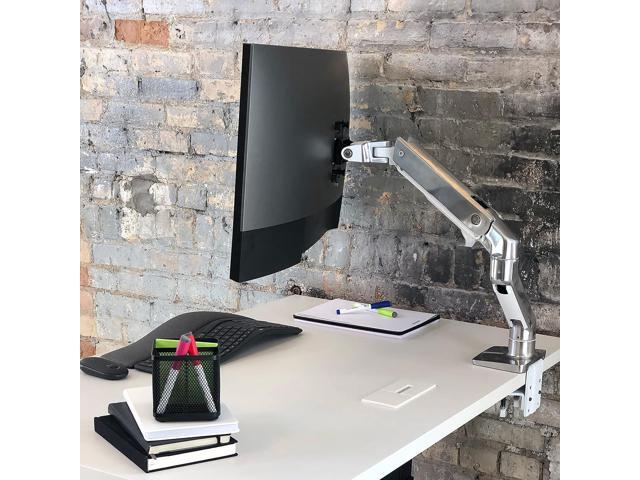 Ergotron HX Premium Heavy Duty Monitor Arm, Single Monitor VESA Desk Mount for Flat or Slight Curved Ultrawide Monitors Up to 49 inches, 20 to 42...