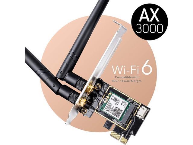 Cudy New AX3000 Wireless WiFi 6 PCIe Card for PC, Bluetooth 5.2, AX200, 3000Mbps WiFi 6 Speed, Bluetooth 5.2/5/4.2/4.0, 802.11ax/ac/a/b/g/n,...