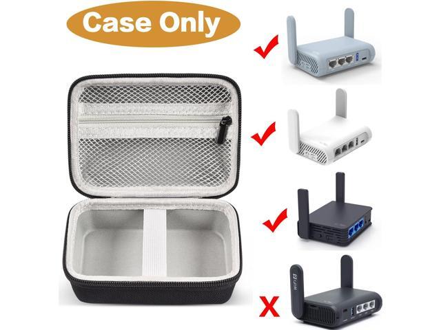 Case Compatible with GL SFT1200/ MT3000/ MT1300/ A1300/ AR750S-Ext Wireless Travel Router, Portable WiFi Storage Holder for Ethernet Cable & Power...