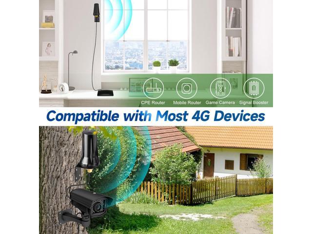 Bingfu 4G LTE Outdoor Wall Mount Waterproof Antenna SMA Male Antenna Compatible with Verizon AT & T T-Mobile Sprint 4G LTE Router Gateway Modem...