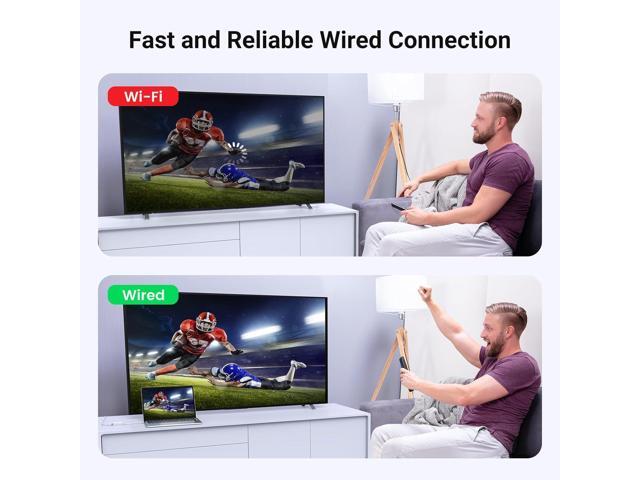 UGREEN Ethernet Adapter USB to 10 100 Mbps Network Adapter RJ45 Wired LAN Adapter for Laptop PC Compatible with Nintendo Switch Wii Wii U MacBook...