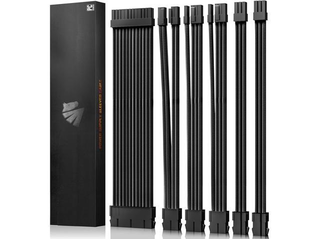 ASIAHORSE 16AWG PSU Cable Extension Power Cords, Customized Power Supply Mod Sleeve Extension Cable, ATX/EPS/8-pin PCI-E/6-pin PCI-E for PSU Cable