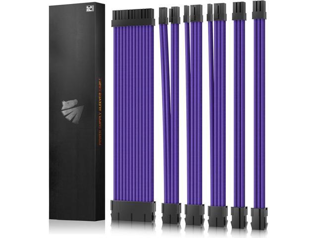 ASIAHORSE 16AWG PSU Cable Extension Power Cords, Customized Power Supply Mod Sleeve Extension Cable, ATX/EPS/8-pin PCI-E/6-pin PCI-E for PSU Cable