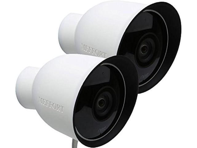 Silicone Skin Case Cover with Dual Layer Sunshade Design (Clear Night Vision) for Nest Cam Outdoor Wired (1st Generation), Offer Sun Glare UV...