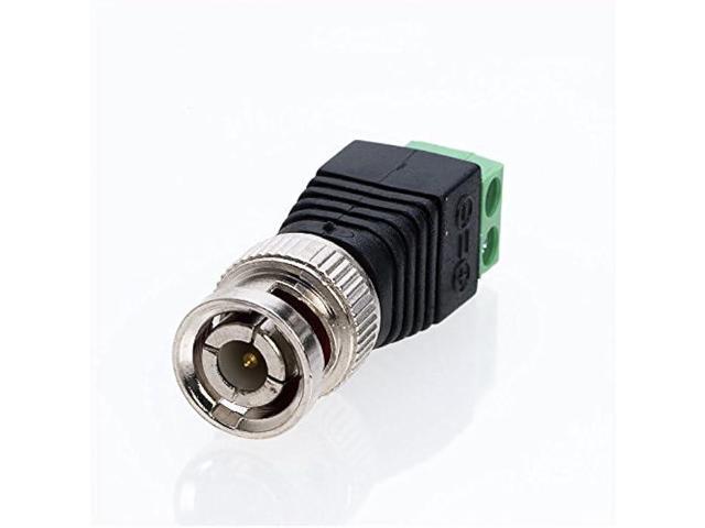 Cctv4Less BNC Male Balun Connector for Coax CAT5 CAT6 CAT7 to CCTV Surveillance Video Camera - Choose a Pack of 10/20/30/50/100 Units (30)