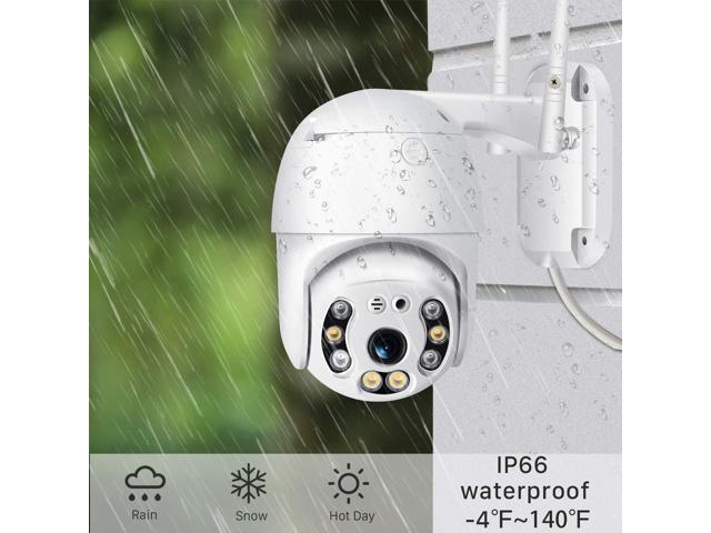 Pan Tilt Outdoor Security Camera, 1080P Home WiFi IP Camera, Pan Tilt Dome Surveillance Cam, Two Way Audio Motion Detection Clear Night Vision...