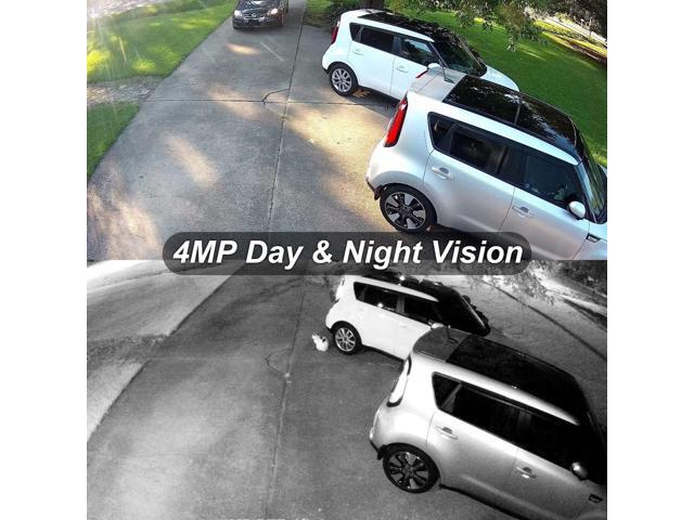 Anpviz 4MP PoE IP Dome Camera with Microphone/Audio, IP Security Camera Outdoor Night Vision 98ft Waterproof IP66 Indoor Wide Angle 2.8mm 24/7...