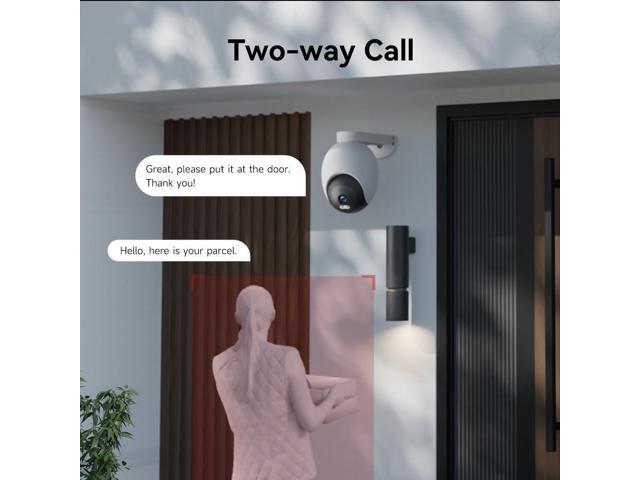 IMILAB Spotlight Outdoor Camera - 3K Security Camera with UHD Color Night Vision, 360° PTZ Surveillance & Auto Deterrence, AI Detection,...