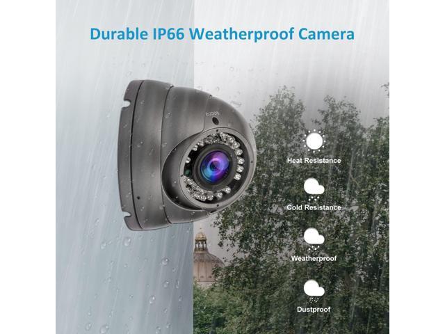 Anpviz Analog CCTV Camera HD 1080P 4-in-1 (TVI/AHD/CVI/960H CVBS) Security Dome Camera,2.8-12mm Varifocal Lens Video Surveillance,Weatherproof...