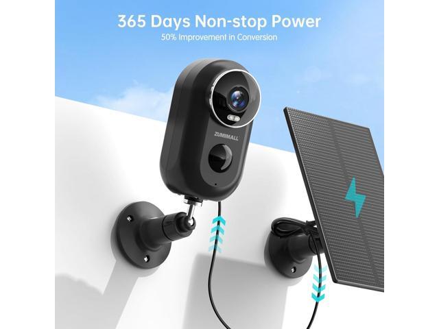 ZUMIMALL Security Cameras Wireless Outdoor, 2K Solar Cameras for Home Security with Magnetic Mount, Color Night Vision, Spotlight & Siren, AI...