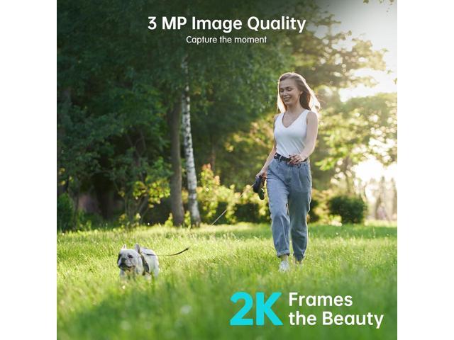 ZUMIMALL Security Cameras Wireless Outdoor, 2K Solar Cameras for Home Security with Magnetic Mount, Color Night Vision, Spotlight & Siren, AI...