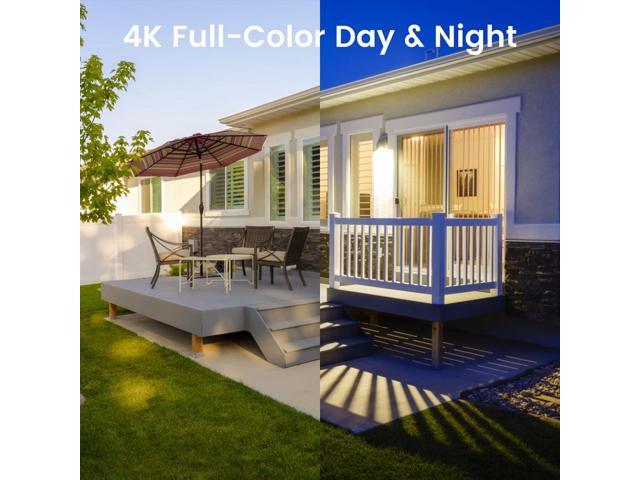 Anpviz 4K PoE IP Camera Outdoor, 8MP Smart Dual Light Security Turret Camera, Human/Vehicle Detection, 2.8mm Lens, Color Night Vision, Full Metal...