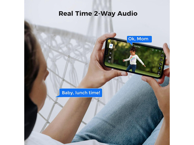 Hiseeu [Human Vehicle Detect] 5MP PoE Camera, IP Camera Outdoor, 2 Way Audio, Spotlight & Sound Alarm, IP67 Waterproof, Remote Access, No Monthly...