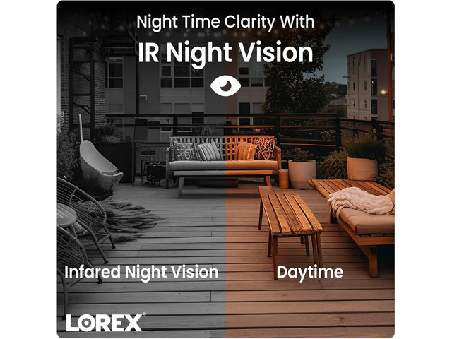Lorex 1080p Analog Wired Security Camera Outdoor & Indoor Add on Camera Wired Surveillance System for Home & Business Long Range Night Vision, HD...