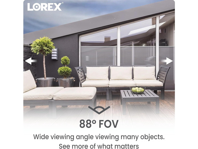 Lorex 1080p Analog Wired Security Camera Outdoor & Indoor Add on Camera Wired Surveillance System for Home & Business Long Range Night Vision, HD...