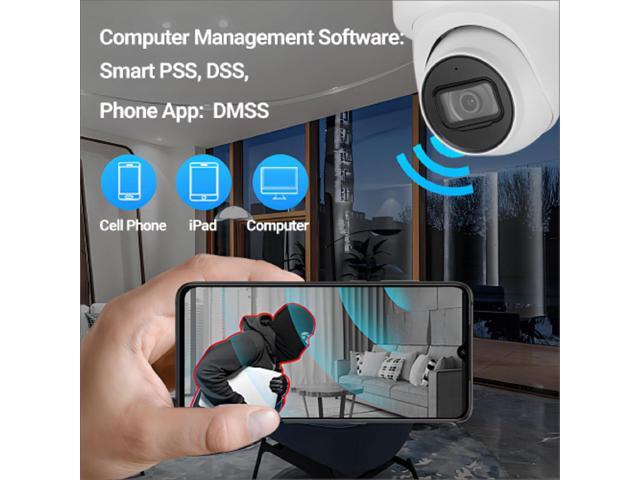 EmpireTech 4MP 1/1.8' CMOS Ultra Low Light Starlight+ IR Turret AI IP Camera SMD 3.0,AcuPick,IP67,Support POE and ePOE,Built-in Mic,Vehicle and...