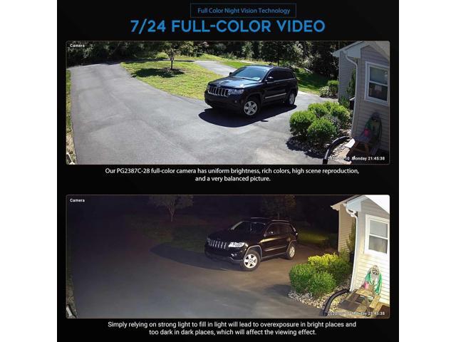 VIKYLIN 8MP Full Color IP PoE AI Turret Camera(Black),F1.0 Aperture 98ft Color Night Vision,Built-in Mic,Human/Vehicle Detection,2.8mm Lens,IP67 4K...