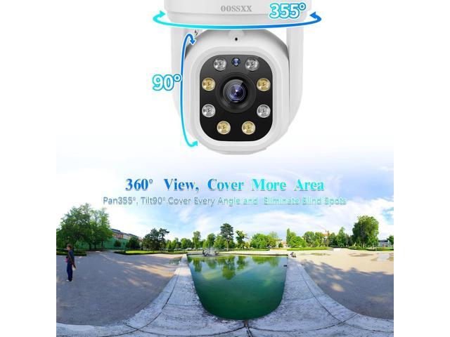 OOSSXX (2-Way Audio & PTZ Camera) 5MP Extend Wireless PTZ Camera WiFi Security System Pan, 24/7 Auto Tracking PTZ Camera Outdoor Indoor,Night...