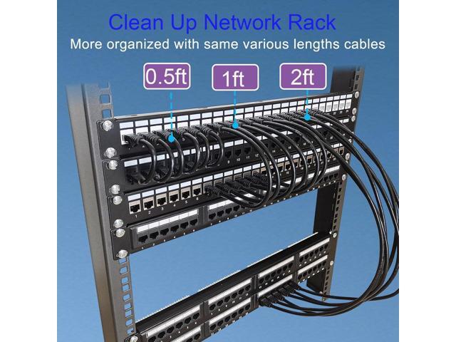 Cat 6 Ethernet Cable 3FT 10Pack, Cat6 Ethernet Patch Cable 10Gbps, High-Speed UTP Cat6 Network Cable Pure Copper, Cat 6 Cable for Home and Office...