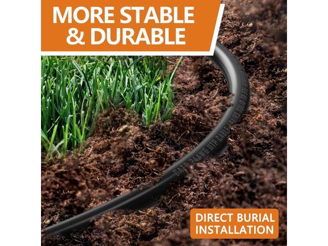50 Feet Ethernet Cable for Cat 5e/Cat6, 10Gbps 24AWG Cat6 Network Cable, CCA Direct Burial Cable, UTP, RJ45 Patch LAN Cord, Waterproof,...