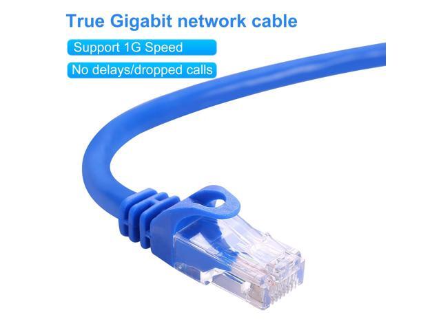 CAT 6 Ethernet Cable 50 FT, Indoor High-Speed 10Gbps Snagless Long CAT6 50 FT Ethernet Cable for Internet, Router, Modem, Gaming, PlayStation,...