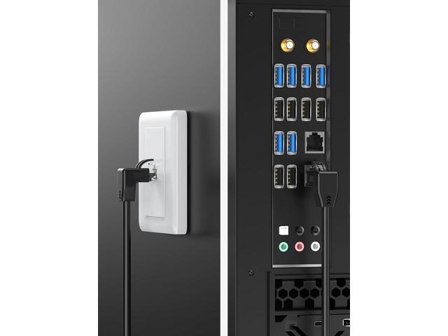 CableCreation CAT6 Ethernet Patch Cable RJ45 LAN Cable Gigabit Network Cord 90 Degree Downward Angled,Bandwidth up to 250MHz 1Gbps for PC, Router,...