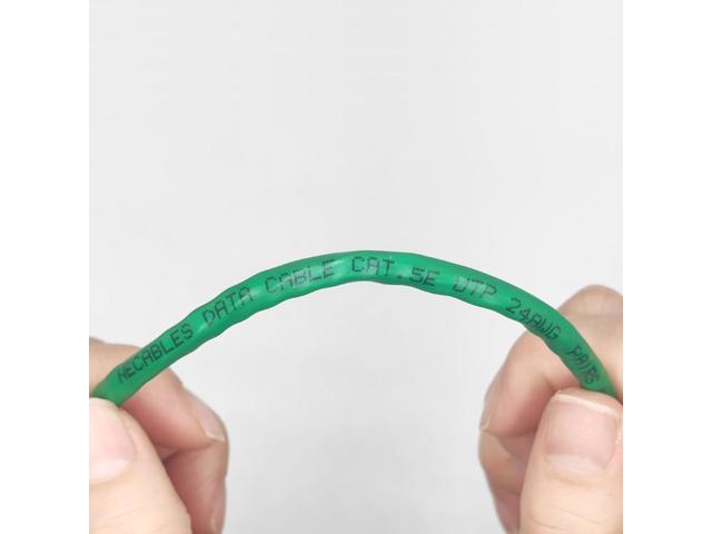 CAT5E RJ11 Data Cable DSL Cable 10ft Heavy Duty High-Speed DSL Modem Cable UTP Compatible with ATT RJ11 6P4C Male to Male Green - 10 Feet