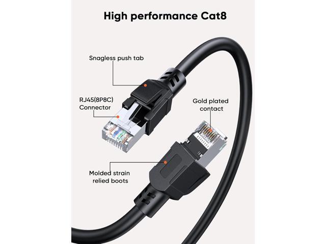 CableCreation Cat8 Ethernet Cable 16.6FT/5M, 40Gbps Network Patch Shielded Heavy Duty Cable, 2000MHz SFTP Internet Cat8 RJ45 LAN Cables High Speed...