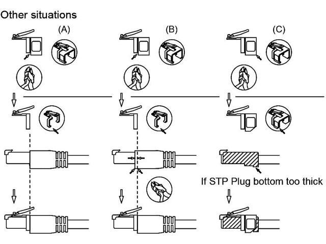 RJ-45 Easy Plug Repair for Cat5e & Cat6 (Clear Bag of 50)