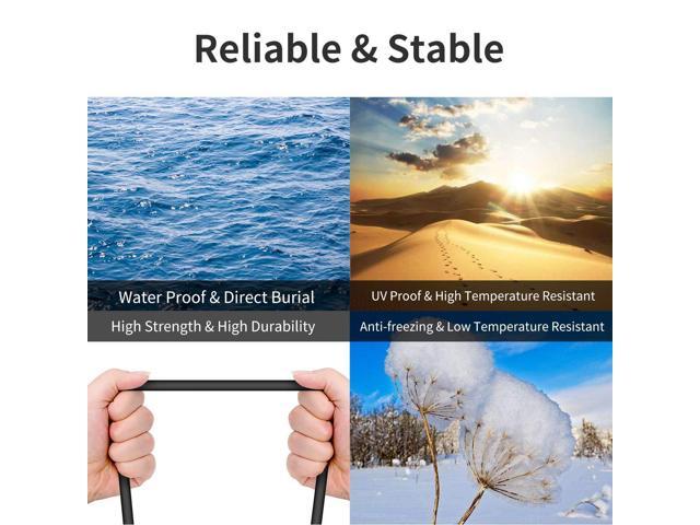 Cat7 Ethernet Cable 25ft, Cat7 Outdoor Cable Triple shielding SSTP 10Gbps 600MHz Ethernet Patch Cable for Modem Router LAN RJ45, UV/Water Proof,...