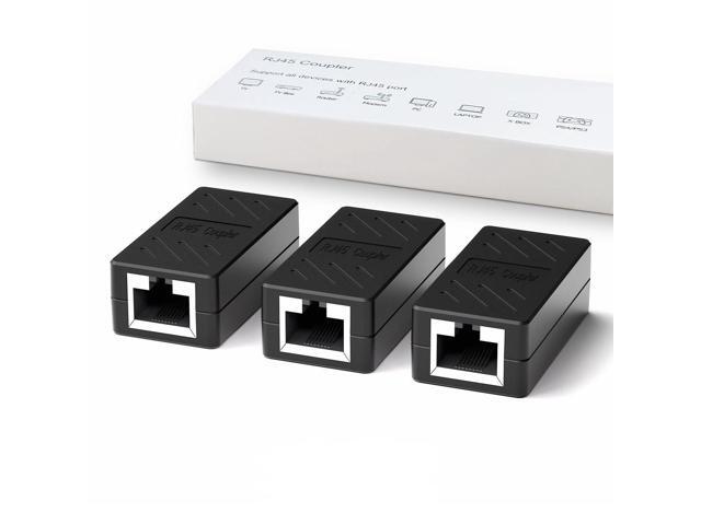 RJ45 Coupler, Play and Plag Ethernet Cable Extender Adapter in-line Coupler for Cat7/Cat6/Cat5e/Cat5 Female to Female Ethernet Coupler Connector...