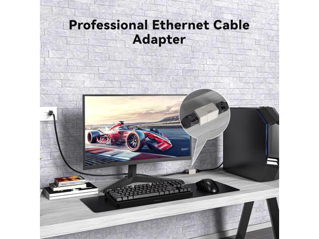 RJ45 Coupler, 10 Pack Ethernet Adapters Female to Female, Ethernet Cable Extender Adapter, 8-Pin Modular Straight Through, Network Connectors for...