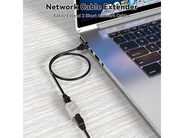 RJ45 Coupler, 10 Pack Ethernet Adapters Female to Female, Ethernet Cable Extender Adapter, 8-Pin Modular Straight Through, Network Connectors for...