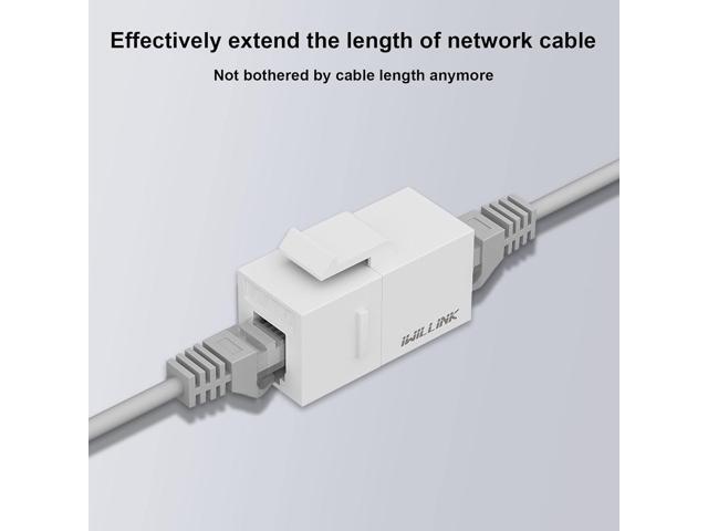 iwillink RJ45 Cat6 Keystone Coupler 25-Pack, Female to Female Cat6 Keystone Jack, UTP Keystone Coupler Insert,keystone jack, White