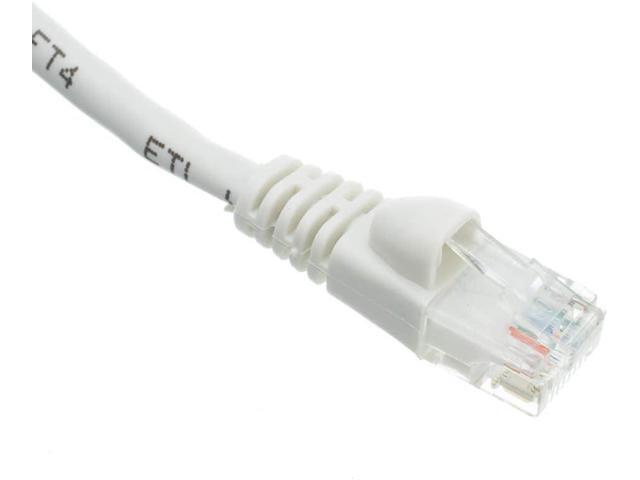 100 Foot White Cat6a Ethernet Patch Cable, Snagless/Boot with RJ45 Connector, 500 MHz, 24 AWG, UTP(Unshielded Twisted Pair) Stranded Copper,...