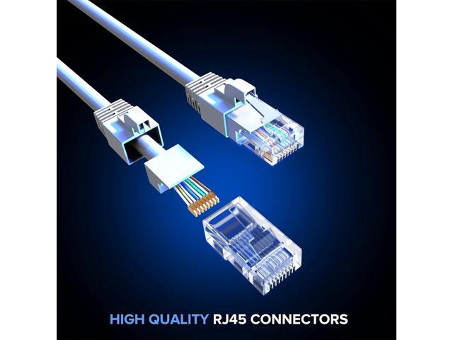 Maximm Cat 6 Ethernet Cable 5 ft (6-Pack) - High-Speed LAN Cable, Internet Cable, Patch Cable, and Network Cable - UTP, 10Gbps, 550MHz Ethernet...