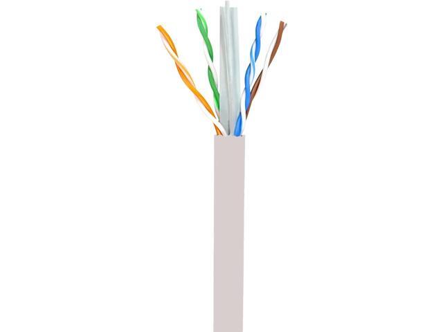 Infinity Cable Cat6e CMR Riser 600MHz UTP, 24AWG, Solid, Bare Copper, 1000 Feet, UL Certified, Ethernet Cable, Easy To Pull (Reelex II) Box, White