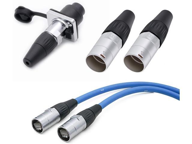PENGLIN 10PCS RJ45 Waterproof Ethernet Connector,Outdoor PCB Signal Panel Mount Connector Ethernet LAN Network Cable Wire Connect Socket Industrial...