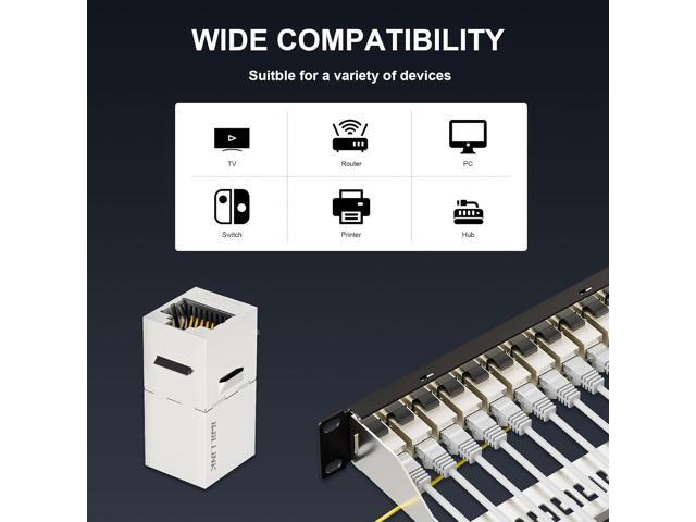 iwillink 10Gbps Patch Panel 12 Port, RJ45 Through Coupler Cat7 Patch Panel STP Shielded with Back Bar, 10'' Wallmount or Rackmount, Compatible with...