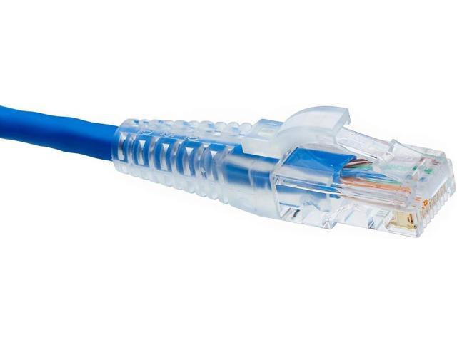 trueCABLE RJ45 Strain Relief Boots, Large 5.5 to 7.0mm Cut-to-Fit PVC Plug Cover, Transparent, 100 Pieces