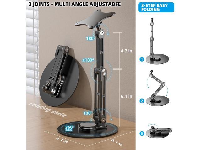 75mm VESA Mount Monitor Stand - Foldable Small Monitor Stand for 15.6' 16' 17' 17.3' 18' 18.5' inch Portable Monitor Stand Lay Flat Support VESA 75...