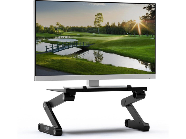 WorkEZ Monitor Stand for Desk - Single Monitor Mount Height Adjustable Monitor Stand Computer Monitor Riser for Single Computer Monitor Stand...
