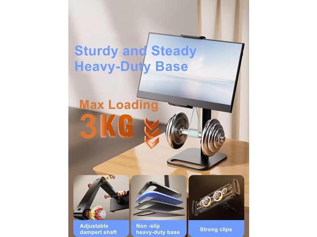 Portable Monitor Holder for 12-17.3 Inch Screen Desk Holder Metal Stand 16 Inch Universal Expandable Display Base 12.9inch Tablet Stand Adjustable...