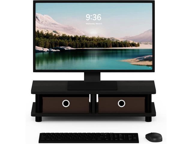 Furinno Turn-N-Tube Monitor Stand, Espresso/Black