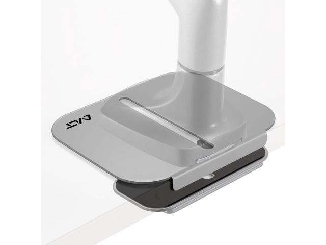 AVLT Adjustable Reinforcement Plate Bracket Mount for Fragile Tabletop - Supports Monitor Stand with C Clamp Or Grommet Installation - Gray