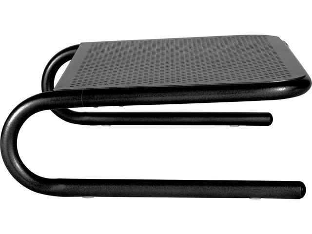 Allsop Metal Art Jr. Monitor Stand, 14-Inch wide platform holds 40 lbs with keyboard storage space - Pearl Black, 2 Pack