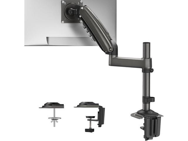 HUANUO Single Monitor Arm, Adjustable Desk Mount for 13-34 inch Screens, Holds 19.8lb, 22.44 inch Max Height, Full Motion Swivel Monitor Stand with...