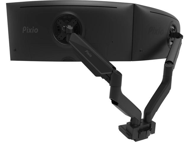 Pixio PS2D Ultrawide Heavy-Duty Premium Dual Monitor Arm Stand Desk Mount - Fits up to 35 inches Two Monitors, Weights up to 33 lbs Each, Height...
