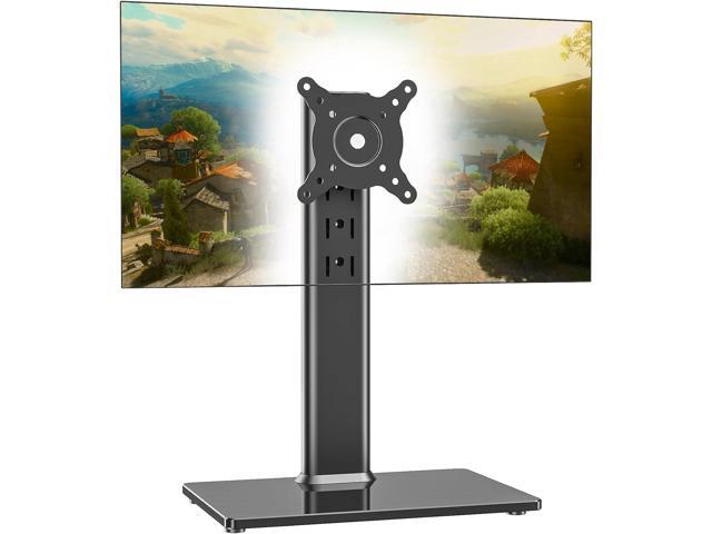 Single Monitor Desk Stand Free-Standing Desk Mount Arm Riser for 13 inch to 32 inch Screen Freestanding VESA Mount Base, Adjustable Height, Tilt,...